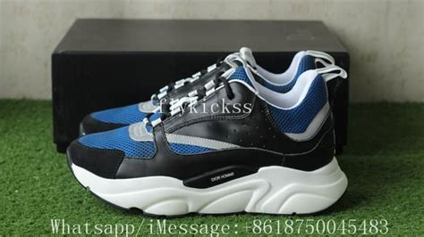 dior b22 calfskin trainer blue/black/white|Dior b22 shoes for sale.